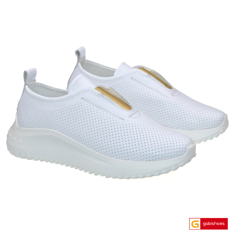 Pantofi Sport Dama Piele Naturala Alba Lorena 3747-1