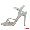 Sandale Dama Office Piele Naturala Argintie Lorena 3935-2