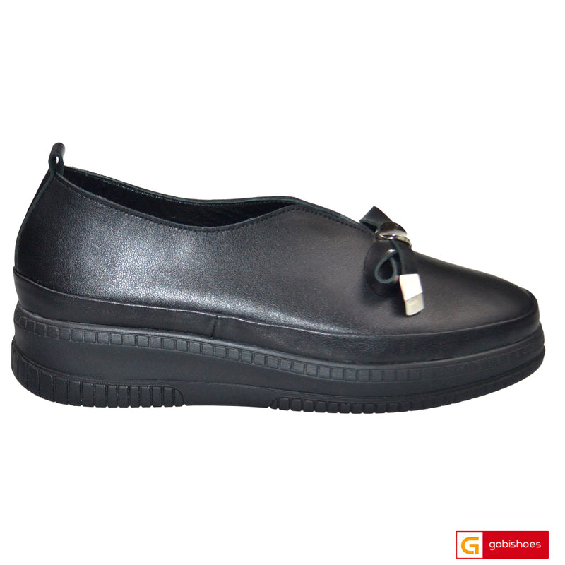 Pantofi Casual Dama Piele Naturala Neagra Lorena 3459-1