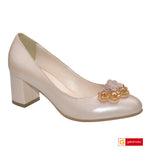 Pantofi Piele Naturala Pudra Gabriela 939-14 ACC