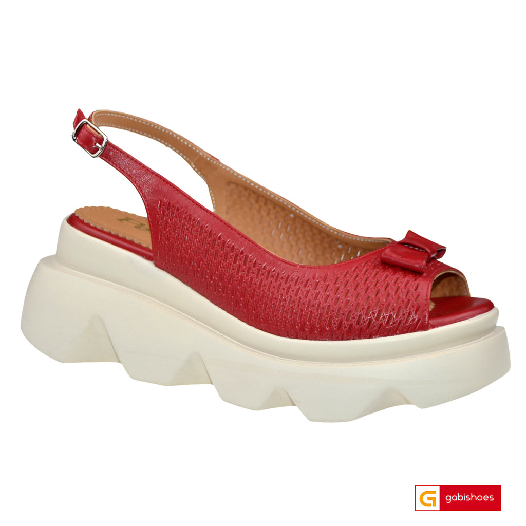 Sandale Casual Dama Piele Naturala Rosie Lorena 3943-3
