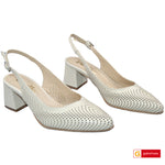 Sandale Dama Office Piele Naturala Bej Lorena 3776-1