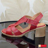 Sandale Dama Piele Naturala Rosie Lorena 267-1