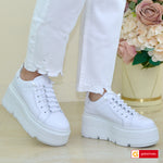 Pantofi Sport Piele Naturala Alba Lorena 4084-1