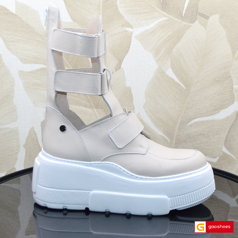 Ghete Sport Dama Piele Naturala Bej Lorena 3809-19 T NEW