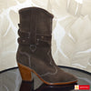 Ghete Dama Piele Naturala Intoarsa Maro Sandy 4112-3