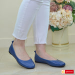 Balerini Dama Piele Naturala Bleumarin Natalia 164-91169