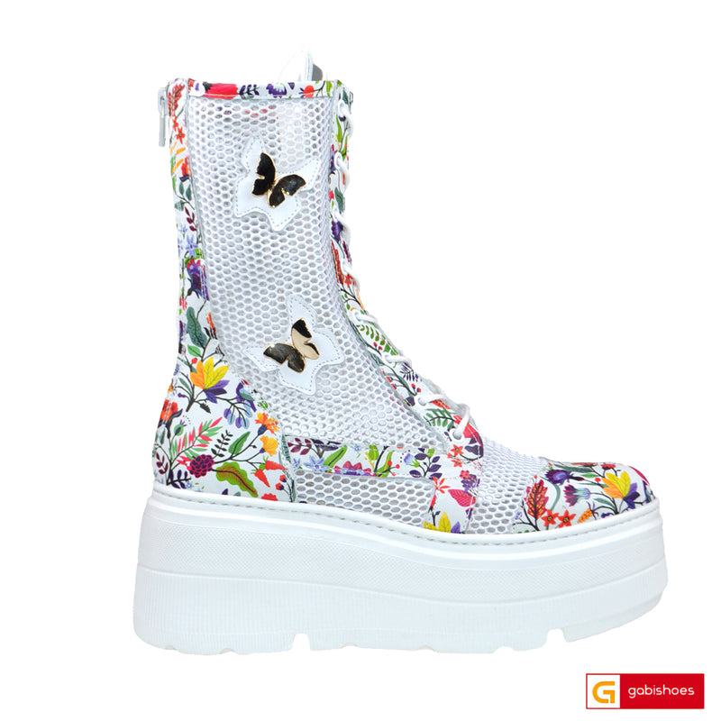 Ghete Sport Dama Piele Naturala Multicolora Lorena 3932-2