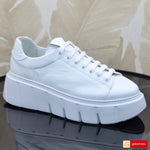 Pantofi Sport Piele Naturala Alba Lorena 3999-1