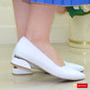 Pantofi Office Dama Piele Naturala Alba Lorena 111