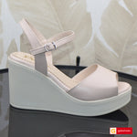 Sandale Casual Dama Piele Naturala Bej Pudra LORENA 3923-1