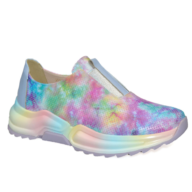 Pantofi Piele Naturala Multicolora Gabina 1386-4