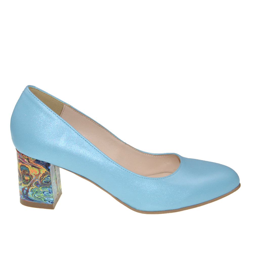 Pantofi Piele Naturala Blue Gabriela 939-16