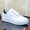 Pantofi Sport Dama Piele Naturala Alb cu Neagru Lorena 3224-4