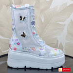 Ghete Sport Dama Piele Naturala Multicolora Lorena 3932-1
