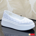 Balerini Piele Naturala Alba Gabriela 3918-1