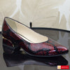 Pantofi Office Dama Piele Naturala Bordo Lorena 3995-5
