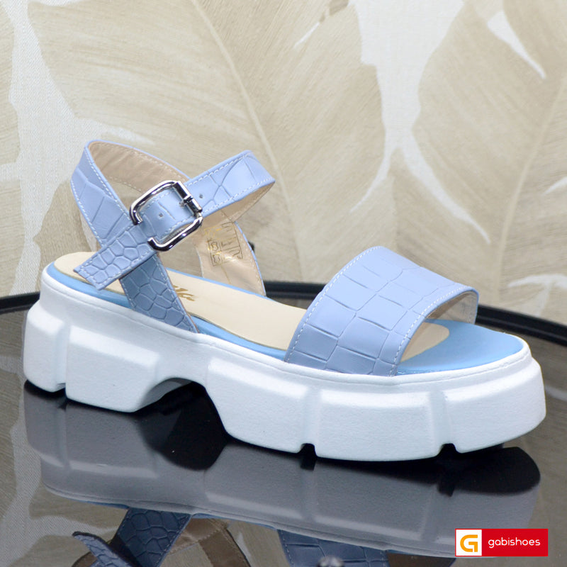 Sandale Casual Dama Piele Naturala Blue Lorena 1190-30