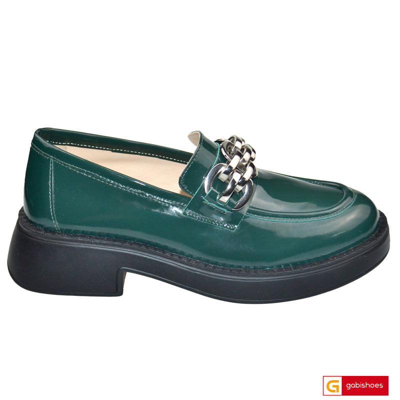 Pantofi Dama Piele Naturala Verde Gabinna 3422-6