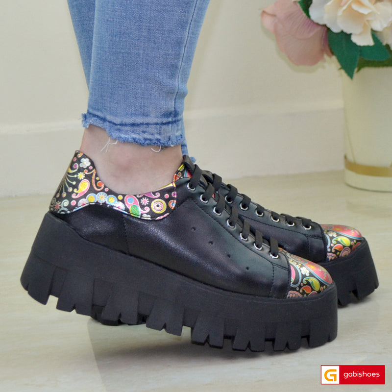 Pantofi Sport Piele Naturala Bej Gabinna 3873-4
