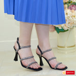 Sandale Dama Office Piele Naturala Neagra PERLLA 1319
