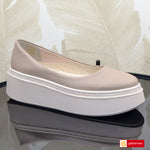 Balerini Piele Naturala Taupe Gabriela 3146-54