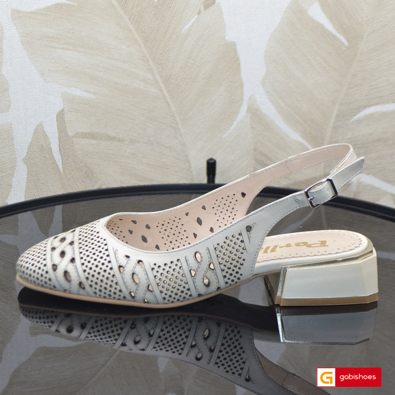 Sandale Dama Office Piele Naturala Bej Lorena  3934-2