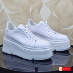 Pantofi Sport Piele Naturala Alba Lorena 4084-1