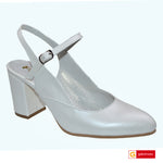 Pantofi Office Dama Piele Naturala Alb Sidef Lorena 3797-4