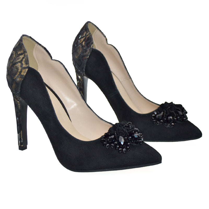 Pantofi Office Dama Piele Naturala Neagra Lorena 3702-1 ACC