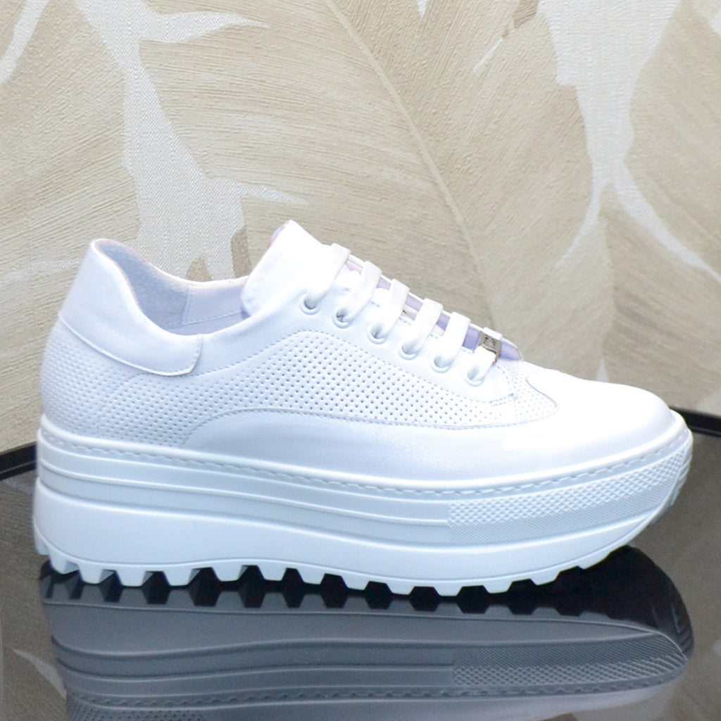 Pantofi Sport Piele Naturala Alba Lorena 3239-1