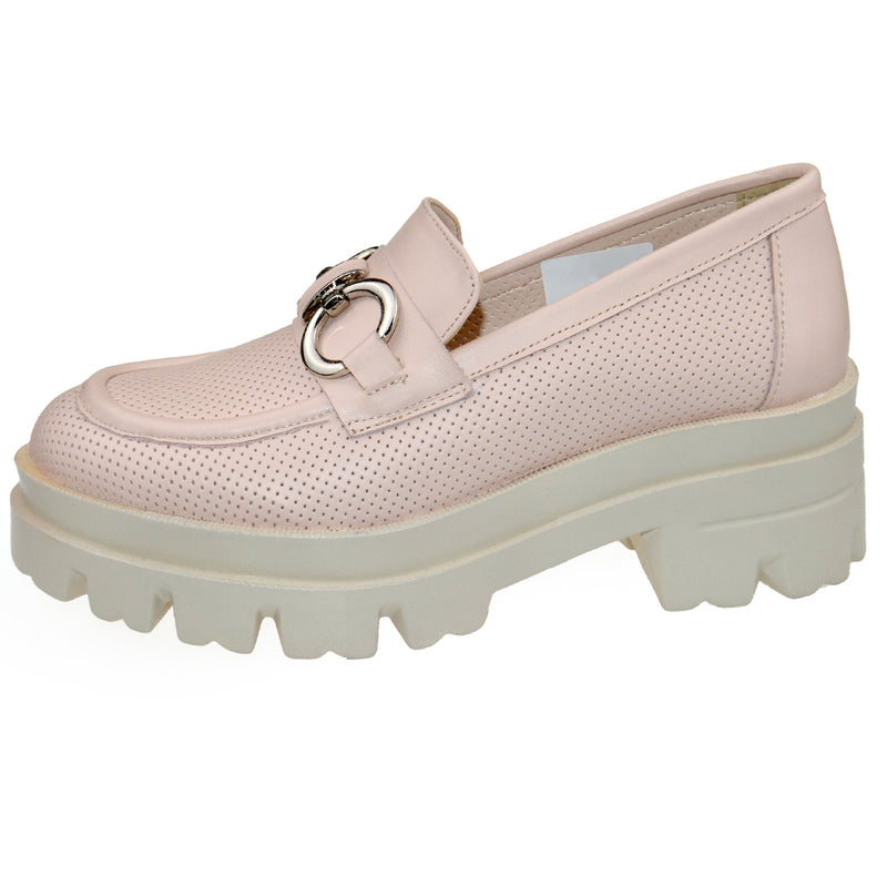 Pantofi Casual Piele Naturala Pudra Lorena 1770-5