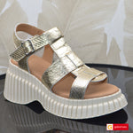 Sandale Piele Naturala Auriu Lorena 3400-14