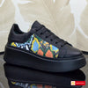 Pantofi Sport Piele Naturala Neagra Lorena 5000-2026