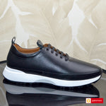 Pantofi Sport Piele Naturala Neagra Gabriel 3833-2