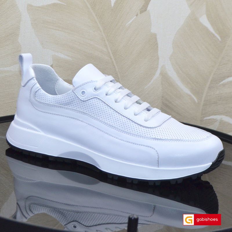 Pantofi Sport Piele Naturala Alba Gabriel 3864-1