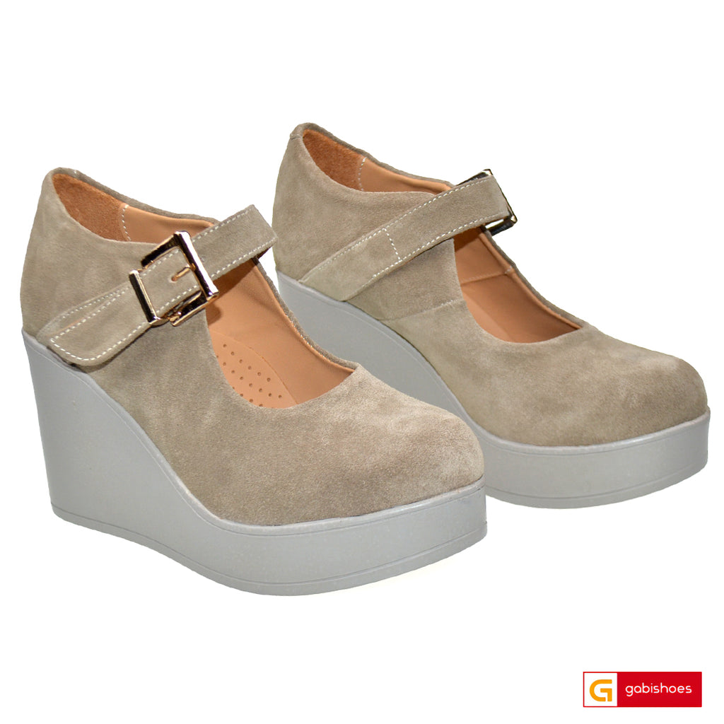 Pantofi Dama Piele Naturala Taupe Vittoria 3614-3