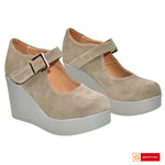 Pantofi Dama Piele Naturala Taupe Vittoria 3614-2