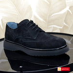 Pantofi Casual Piele Naturala Neagra Gabriel 3686-1