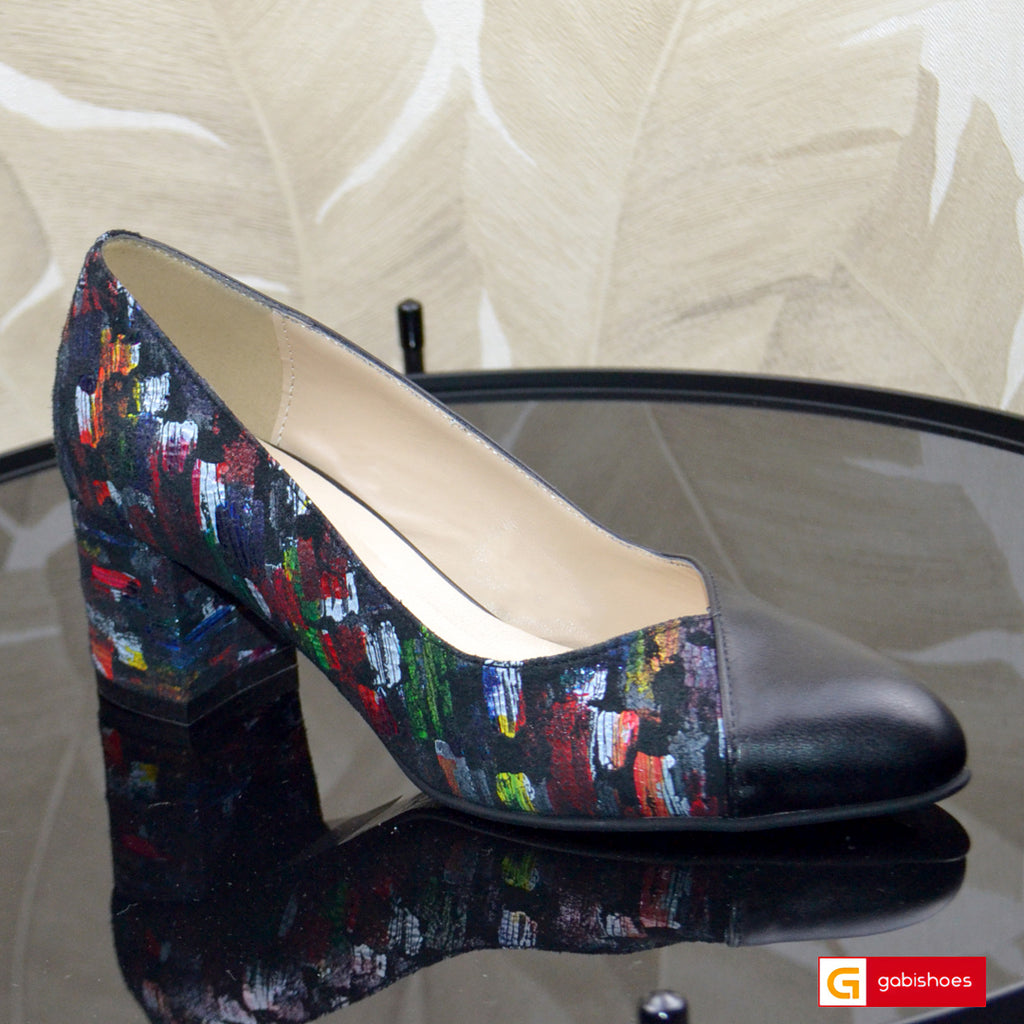 Pantofi Office Dama Piele Naturala Neagra Stefy 3631-2
