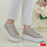Pantofi Sport Dama Piele Naturala Taupe Lorena 3600-51