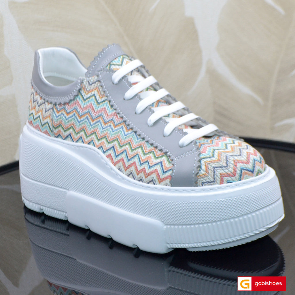 Pantofi Sport Dama Piele Naturala Multicolora Lorena 4045-1