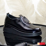 Pantofi Dama Piele Naturala Neagra Gabinna DT6005-3