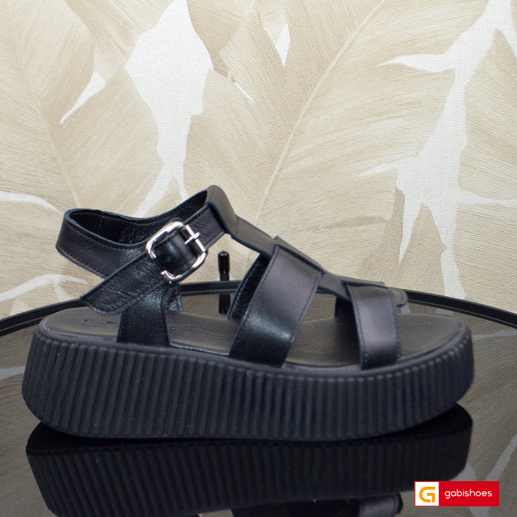 Sandale Piele Naturala Intoarsa Taupe Lorena 3919-4