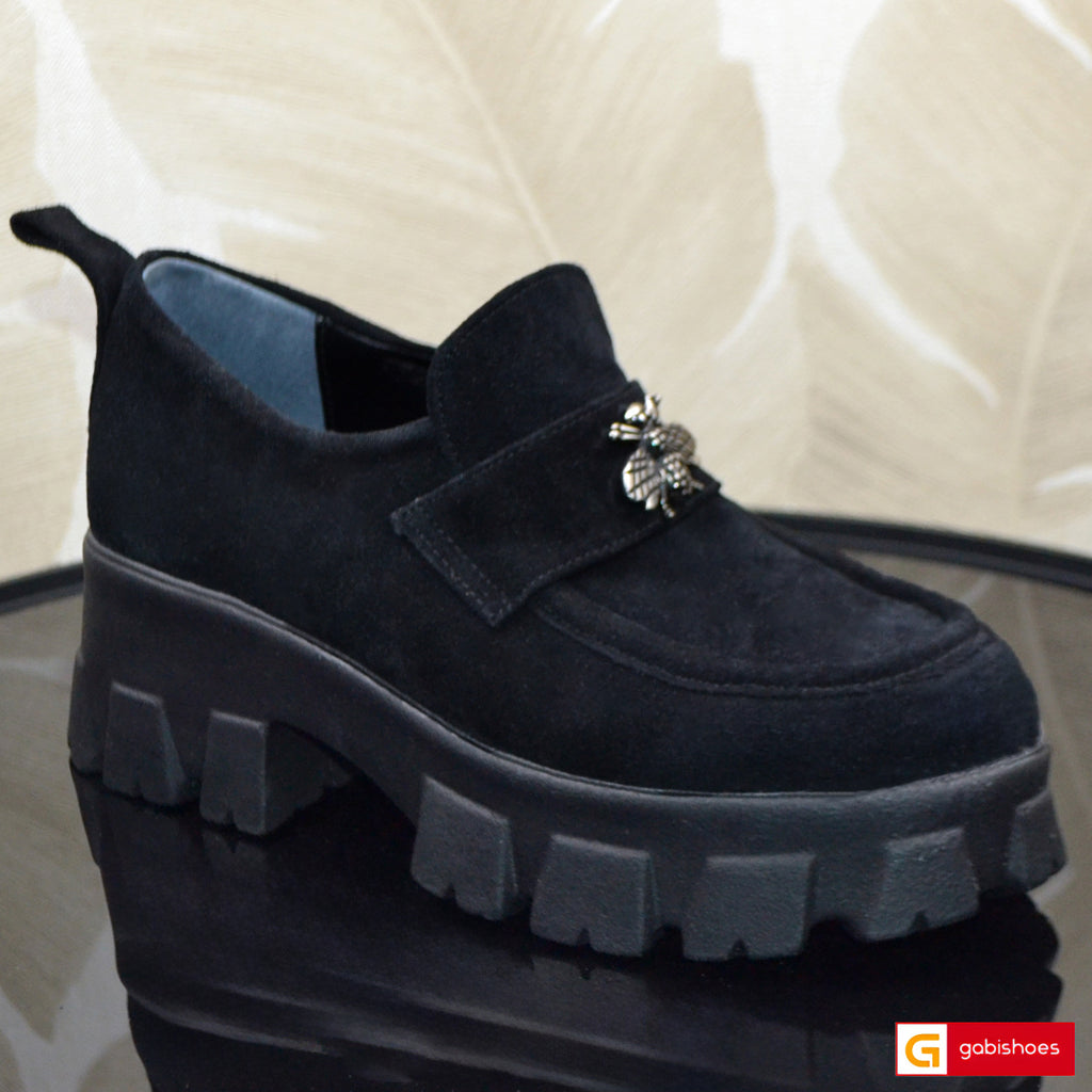 Pantofi Dama Piele Naturala Neagra Lorena 3616-3