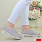 Pantofi Casual Piele Naturala Taupe Gabinna 0164-123002