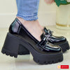 Pantofi Dama Piele Naturala Lacuita Neagra Vittoria 3690-5