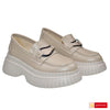 Pantofi Dama Piele Naturala Taupe Lorena 3596-2