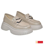 Pantofi Dama Piele Naturala Taupe Lorena 3596-2