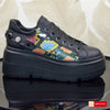Pantofi Sport Piele Naturala Neagra Lorena 3998-3